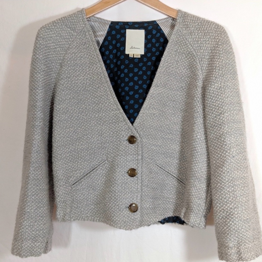 Elevenses jacket with Button Accents